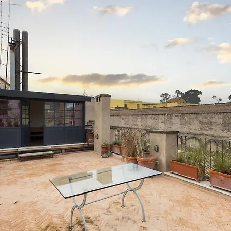 Trastevere Luxury Panoramic Terrace 아파트 로마