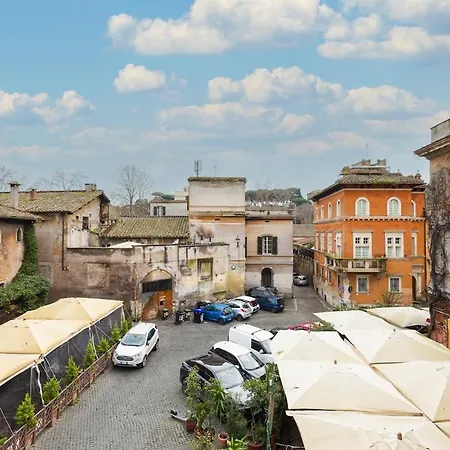 Trastevere Luxury Panoramic Terrace 아파트 로마