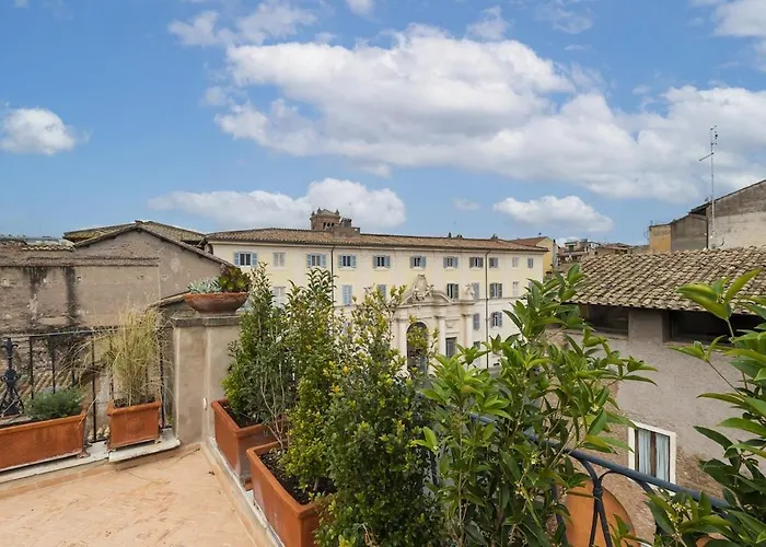 Trastevere Luxury Panoramic Terrace Apartament Rzym